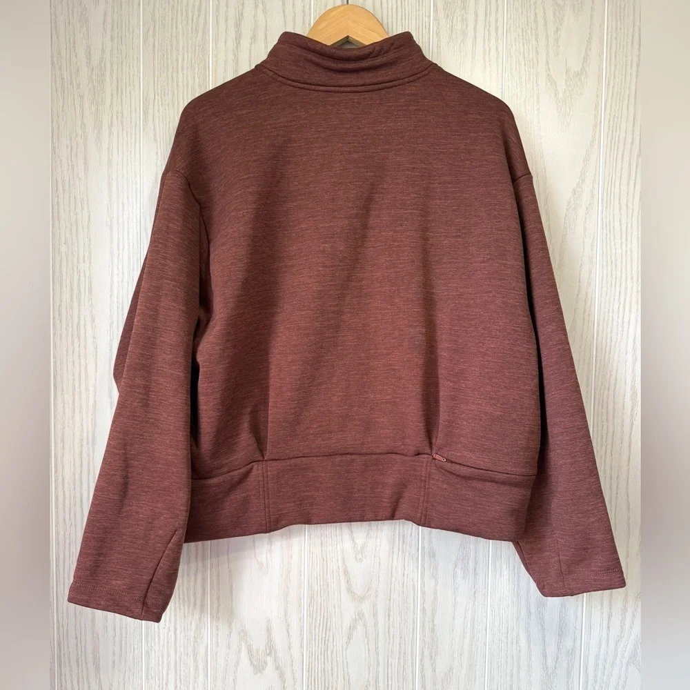 Athleta Altitude Polartec Half Zip Sweatshirt - Women's Size XL - Brown EUC
